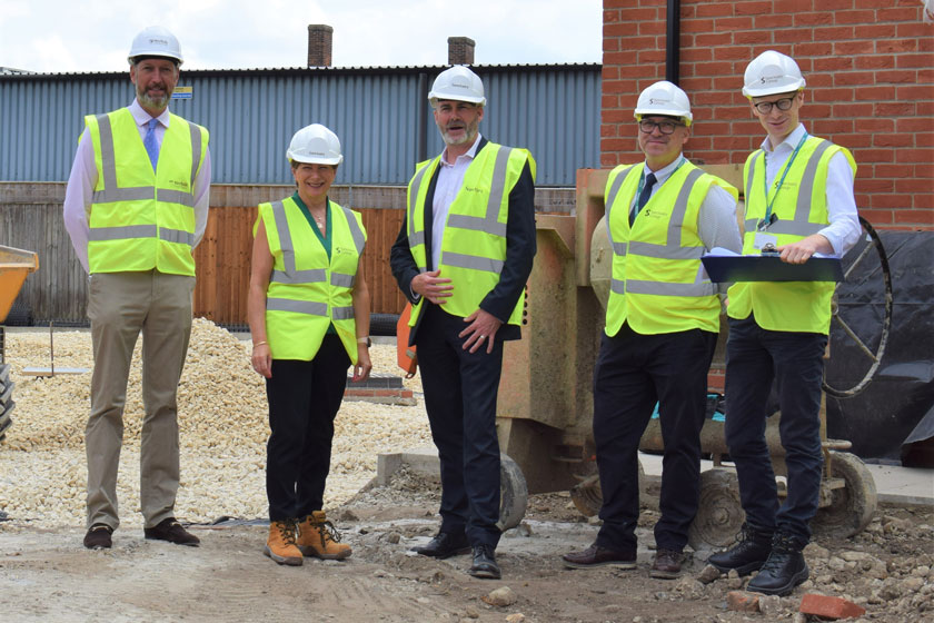 Norfolk City Council and Sanctuary Supported Living staff pay a visit to the Oak Lodge site 