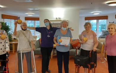 Poplar House residents and staff