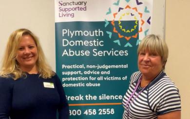 Staff from Sanctuary Supported Living’s Plymouth Domestic Abuse Services (PDAS)