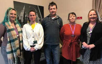 Staff at Sanctuary Supported Living celebrate homelessness partnership in Norfolk
