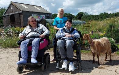 Clover Court residents got a taste of farming life, with visits to Pathways Care Farm