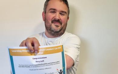 Rory Lark, a martial artist from at Sanctuary Supported Living’s award-winning disability service, Clover Court