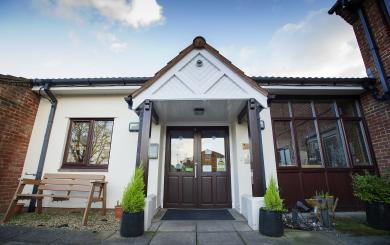 Exterior view of Pennfather Court front doors