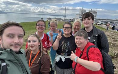 Staff and residents from Halton Road completed their challenge to walk Llandudno’s historical Great Orme trail