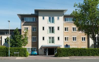 Exterior of Middleton House retirement community housing in Cheltenham