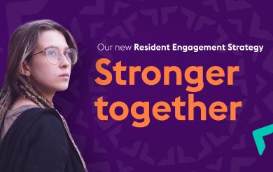 Stronger together graphic