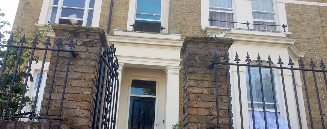 Distinguished property with chunky subtle period exterior features for the supported living home at Lawrence Road.