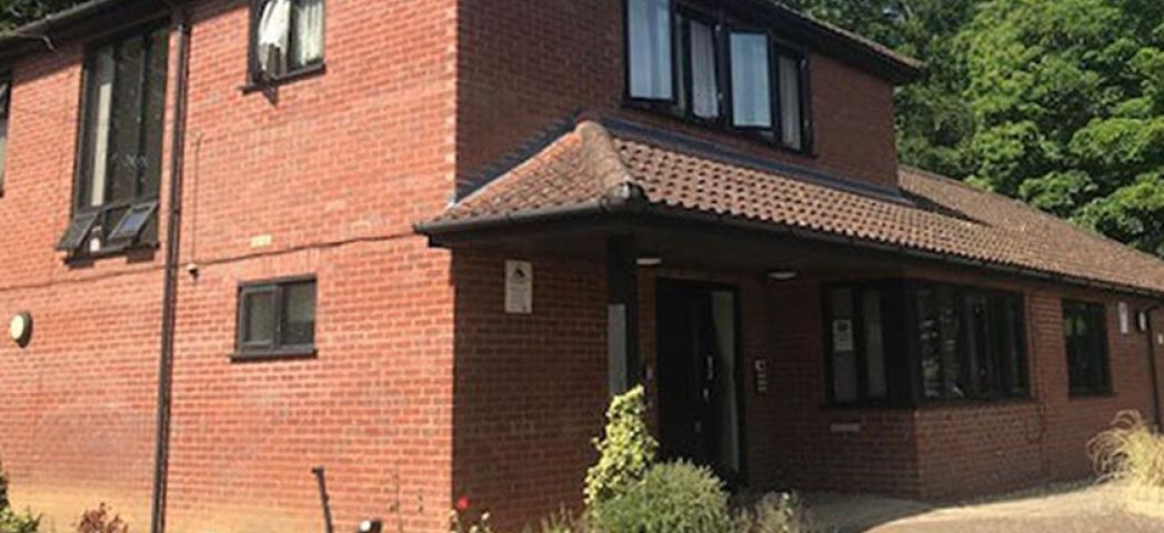 Exterior photo showing the front of Costessey Homelessness Supported Housing