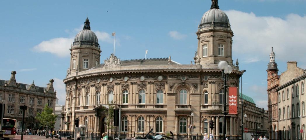 Beautifully presented Victorian buildings make the Queen’s square in Hull’s City Centre.