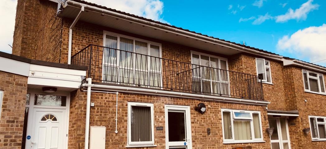 50’s styled terraced property with multiple entry points and plenty of large PVC windows which proactively supports adults who require mental health support in Winchester.