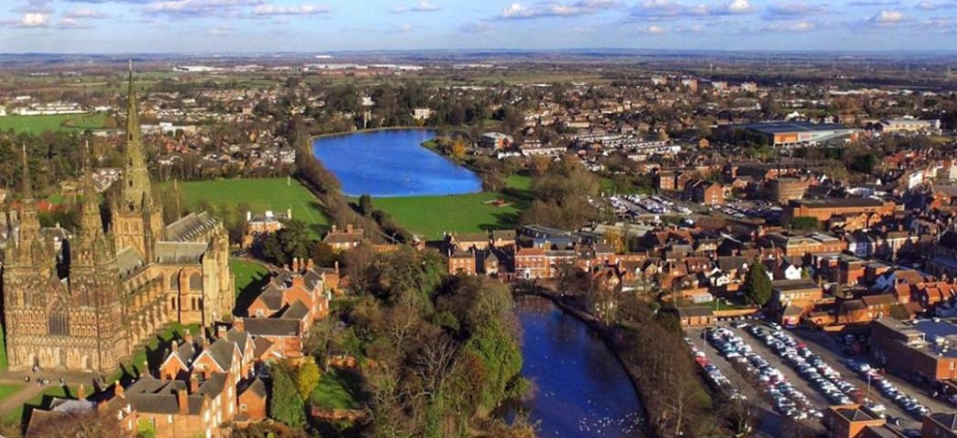 Cityscape of Lichfield 