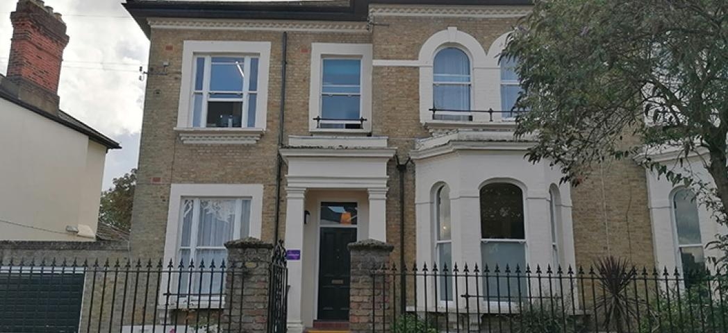 Brick built, two story exterior of Lawrence road.