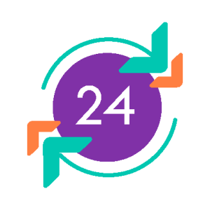 24 hour community safety icon