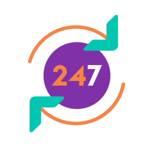 Technology enabled living 247 logo
