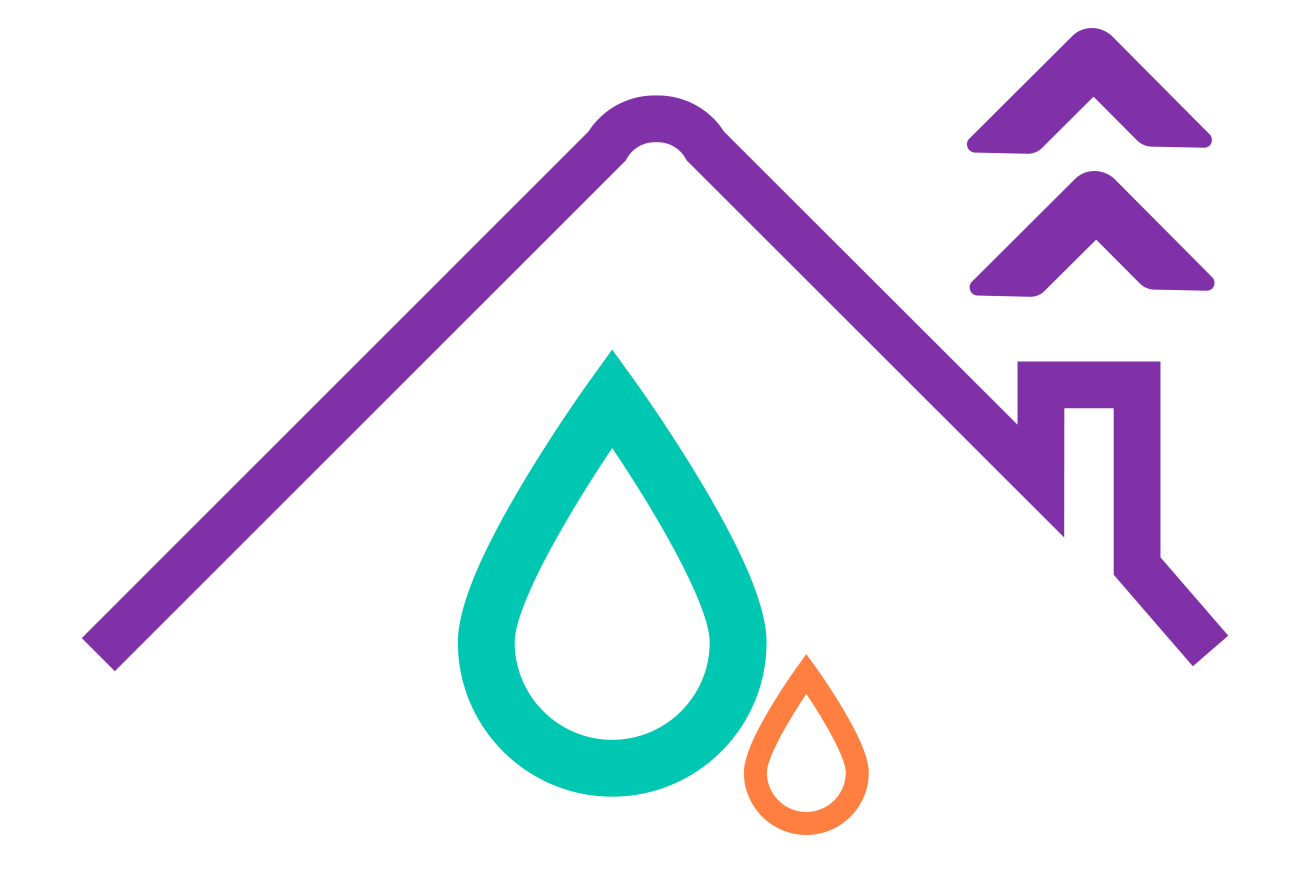Damp, mould and condensation icon