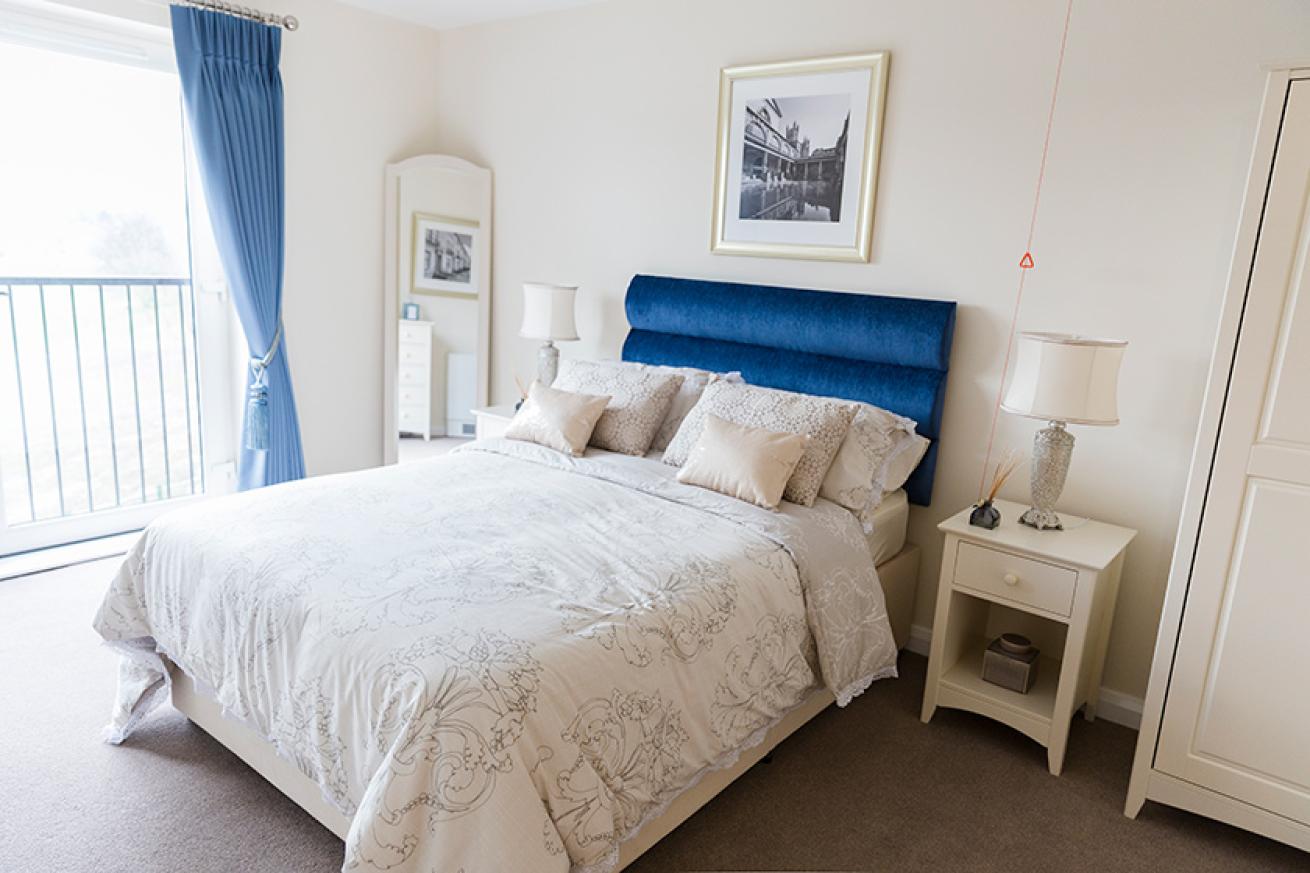 Bedroom at Rose Manor Retirement Community