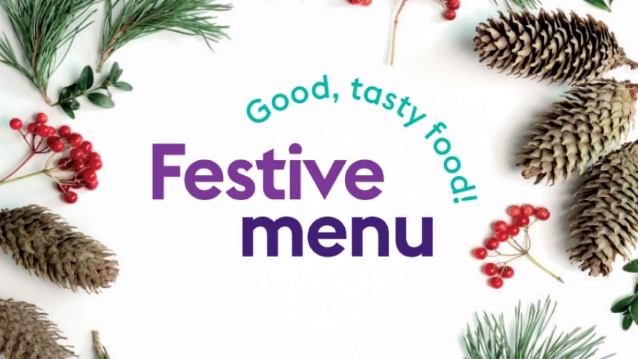 An image of the front cover of the new Taste restaurant festive menu.