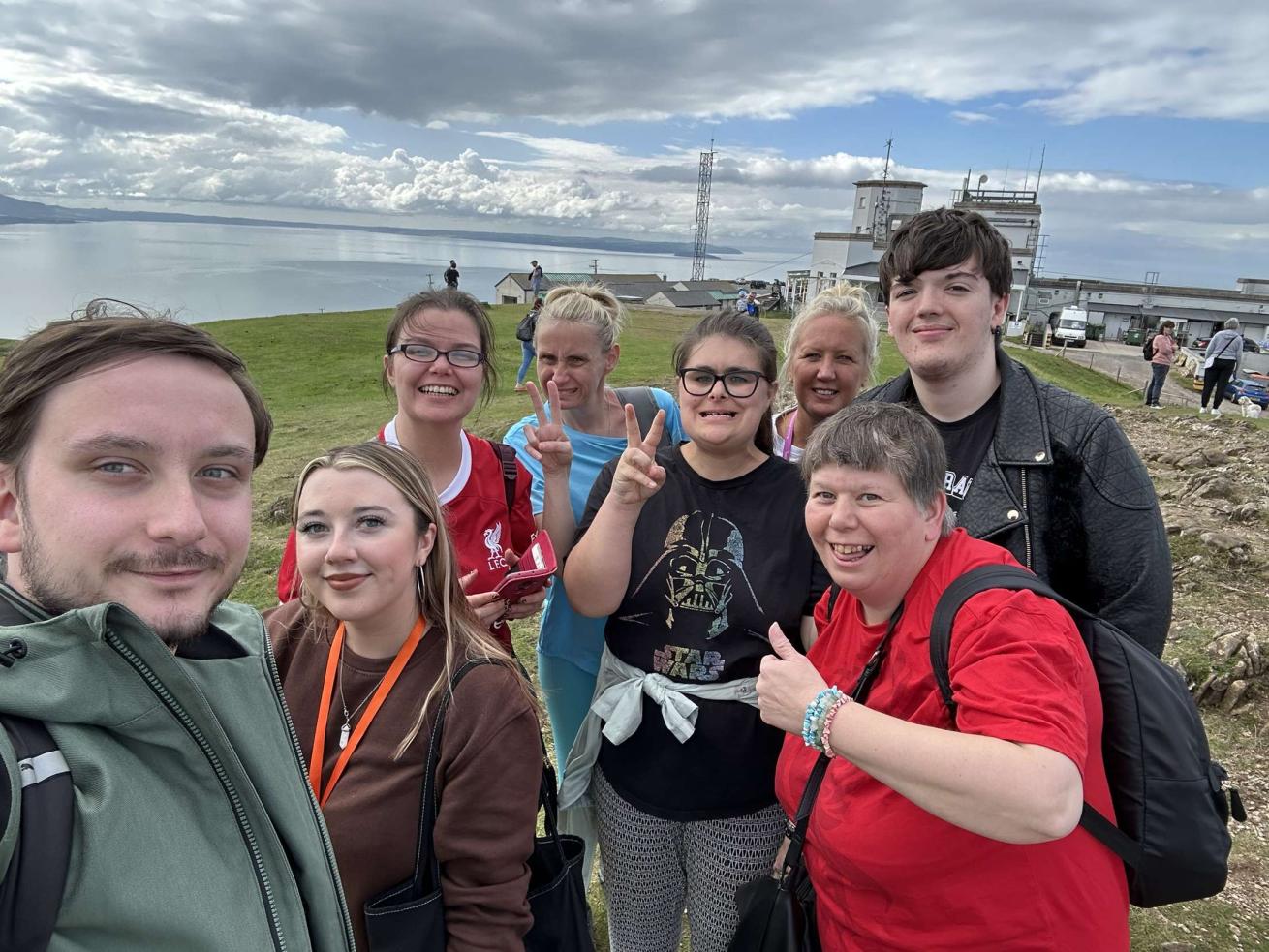 Staff and residents from Halton Road completed their challenge to walk Llandudno’s historical Great Orme trail