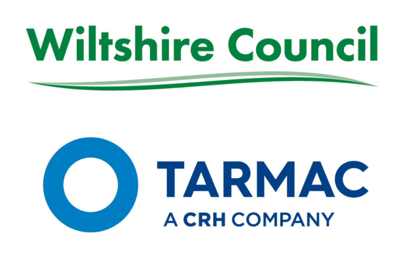 Wiltshire council and tarmac logos