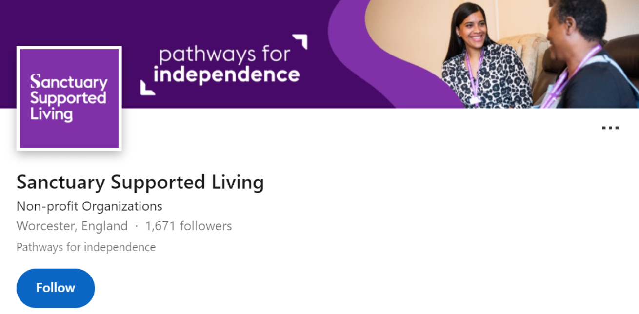 Sanctuary Supported Living Linkedin Page