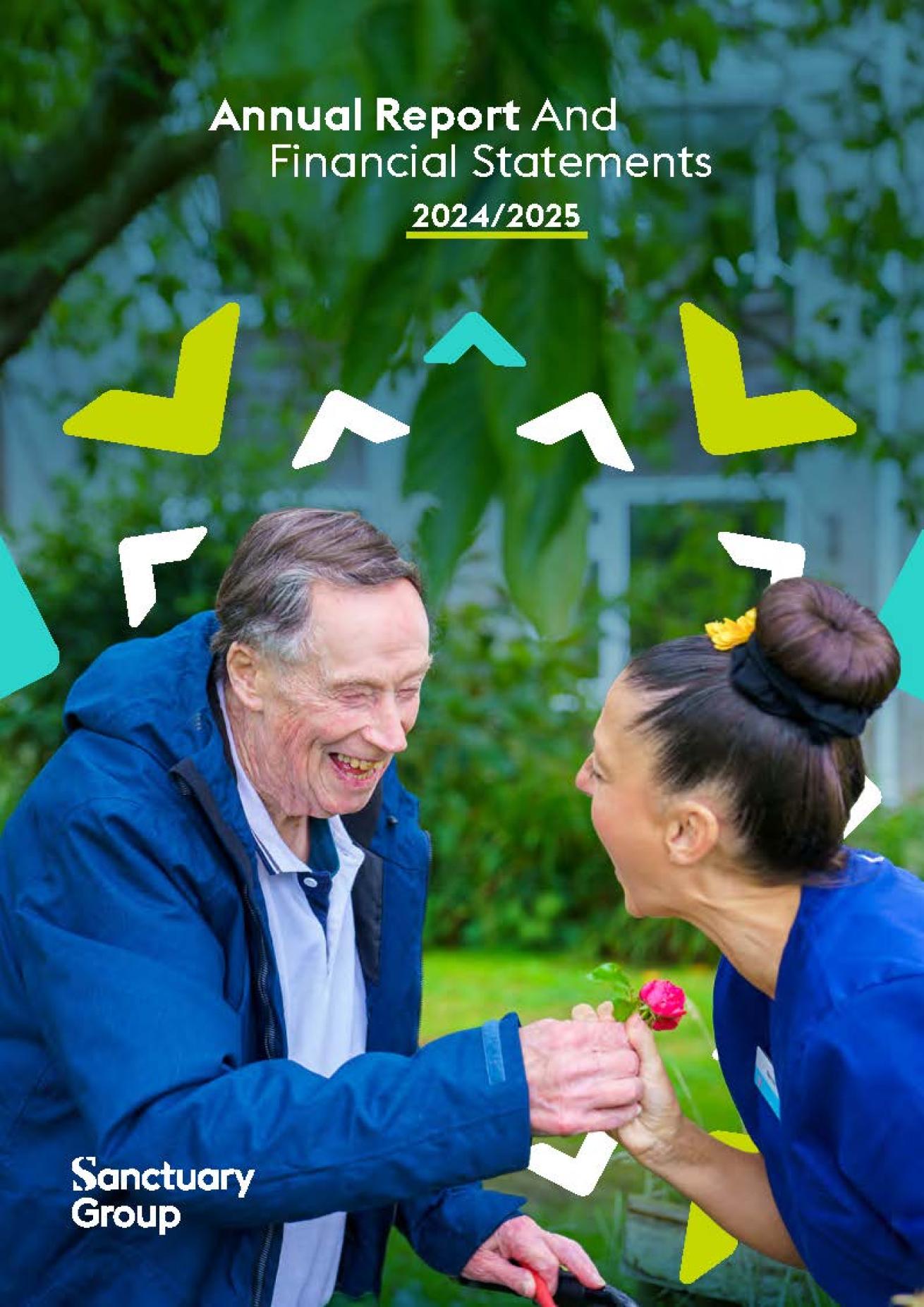 Front cover of the Sanctuary Annual Report 2024/2025