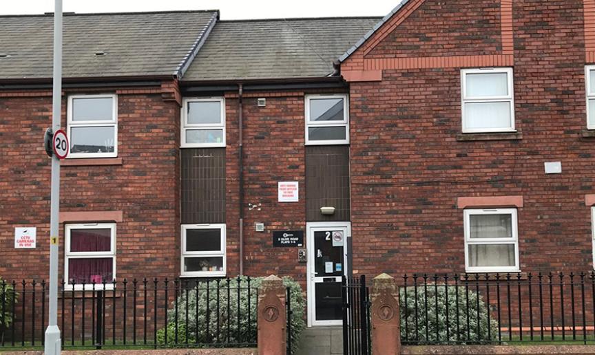 Exterior photo showing Church Road in Liverpool