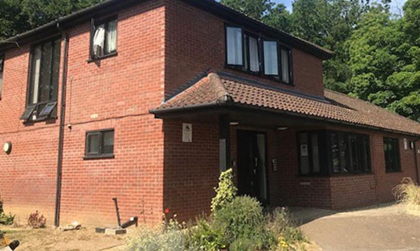 Exterior photo showing the front of Costessey Homelessness Supported Housing