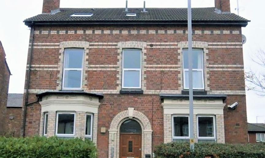 Grand detached period property, consisting of eight en-suite rooms providing support for adults at Manley Road.