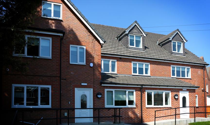 New build three storey respite care home at Tollemache Road.