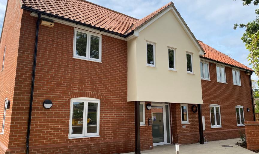 Spacious new build property providing temporary, move-on accommodation and support.