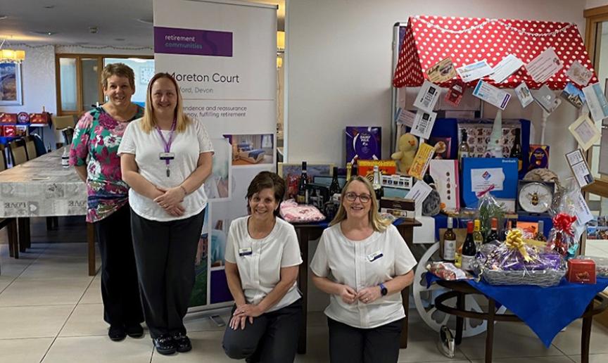 Staff raising money for charity at Moreton Court