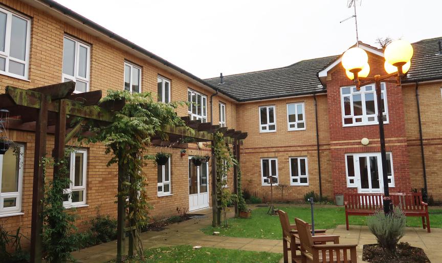 Exterior image of the Dobson House retirement community 