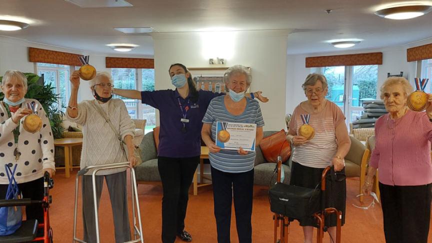 Poplar House residents and staff