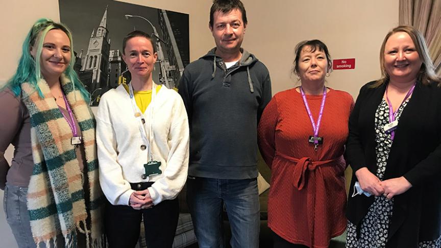 Staff at Sanctuary Supported Living celebrate homelessness partnership in Norfolk