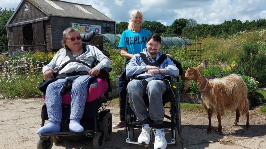 Clover Court residents got a taste of farming life, with visits to Pathways Care Farm