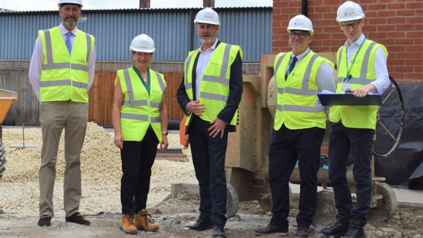 Norfolk City Council and Sanctuary Supported Living staff pay a visit to the Oak Lodge site 