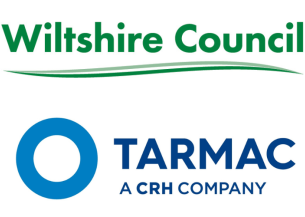 Wiltshire council and tarmac logos