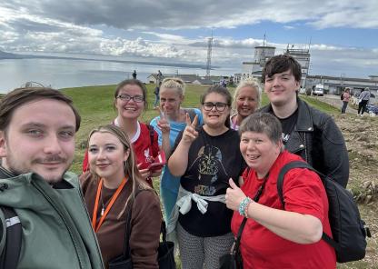 Staff and residents from Halton Road completed their challenge to walk Llandudno’s historical Great Orme trail