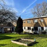 Photo showing the garden at the Bad Edmund supported living service